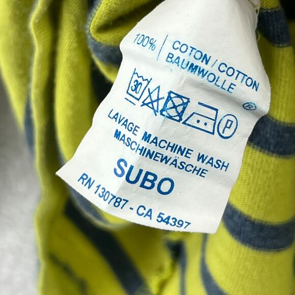 SAINT JAMES Top Womens 4 Striped 3/4 Sleeve Jersey Cotton Yellow Green FRANCE - Picture 13 of 16